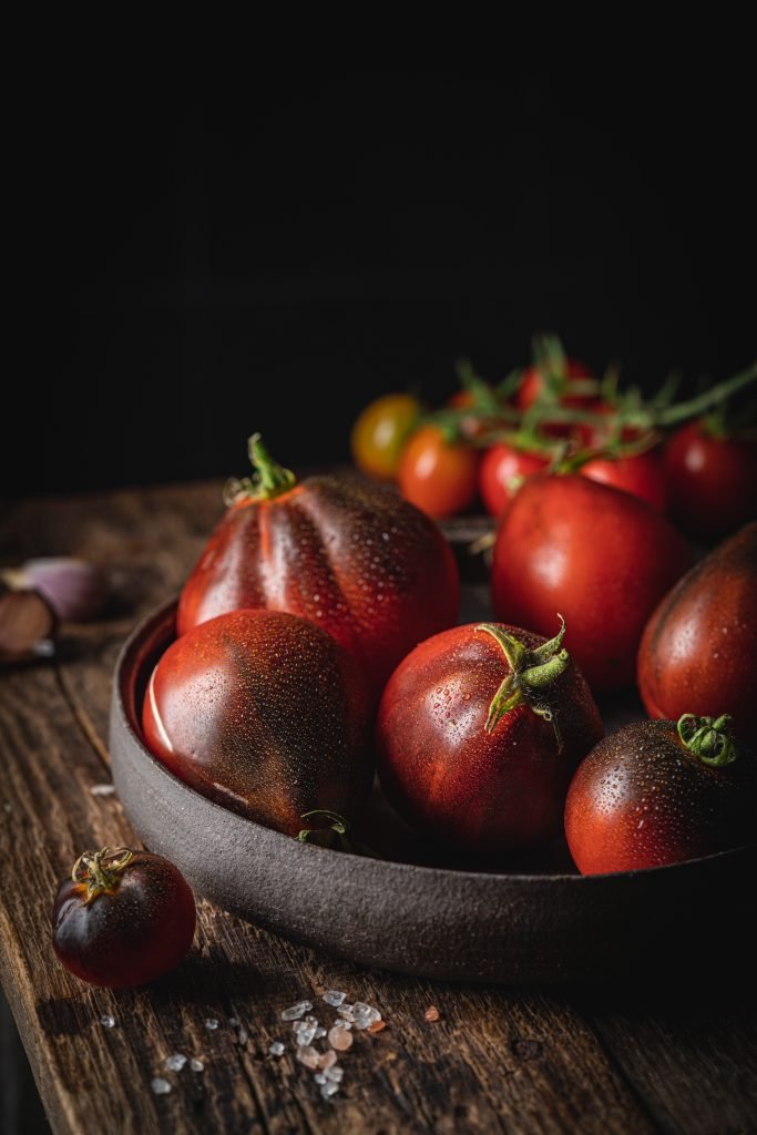 Mix colorful tomatoes