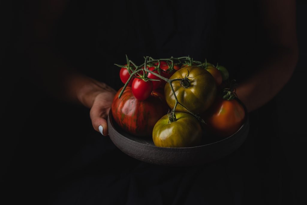 Mix colorful tomatoes